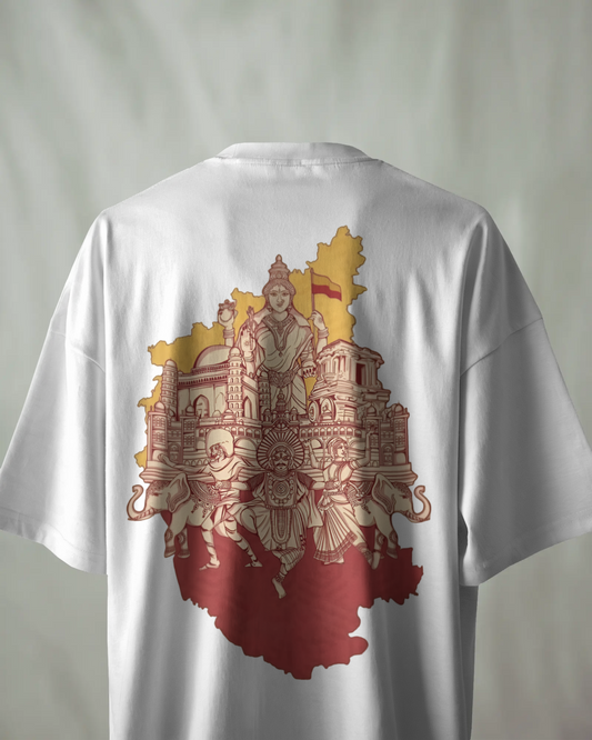 Karnataka Oversize TShirt | Kannada Drop Shoulder TShirt | Red Panda TShirt