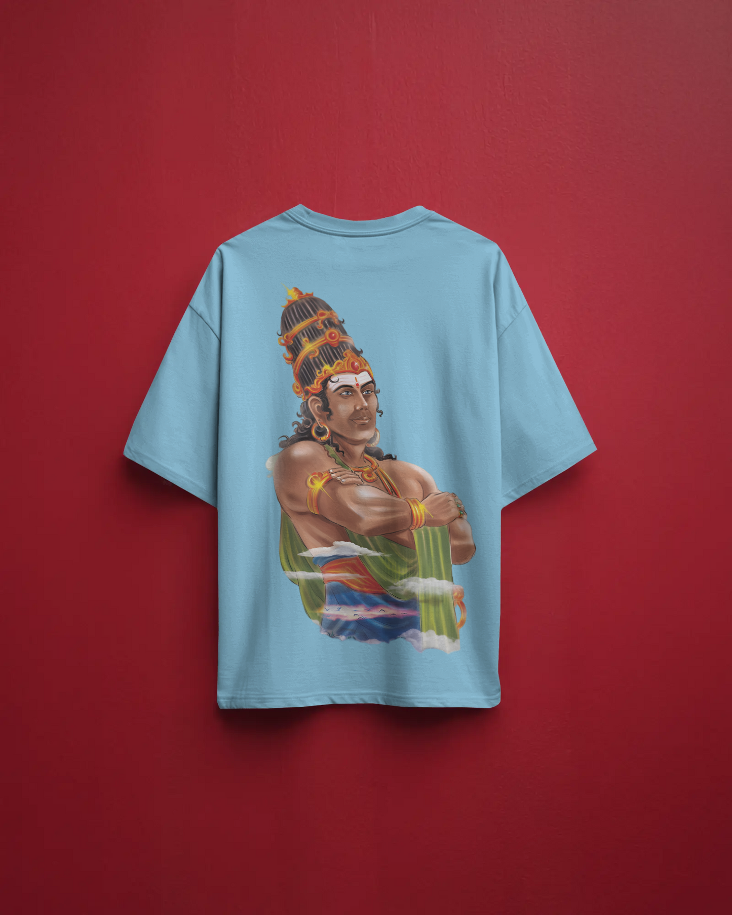 Immadi Pulakeshi Oversize TShirt | Kannada Drop Shoulder TShirt | Red Panda TShirt