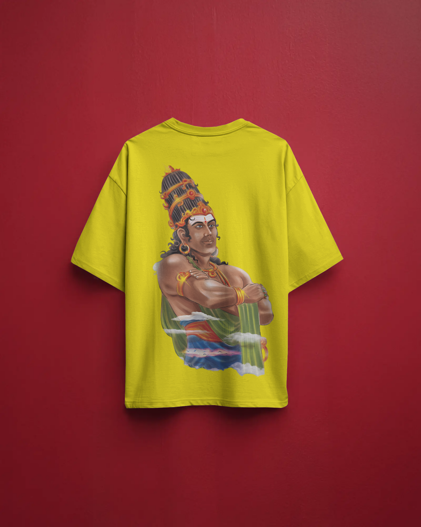 Immadi Pulakeshi Oversize TShirt | Kannada Drop Shoulder TShirt | Red Panda TShirt