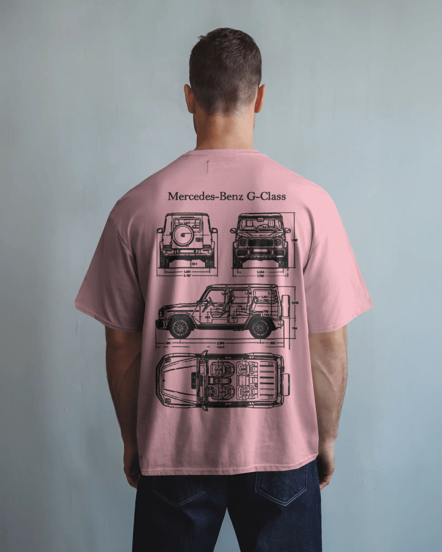 Benz Oversized T-Shirt | cars oversized T-Shirt | Red Panda T-Shirt