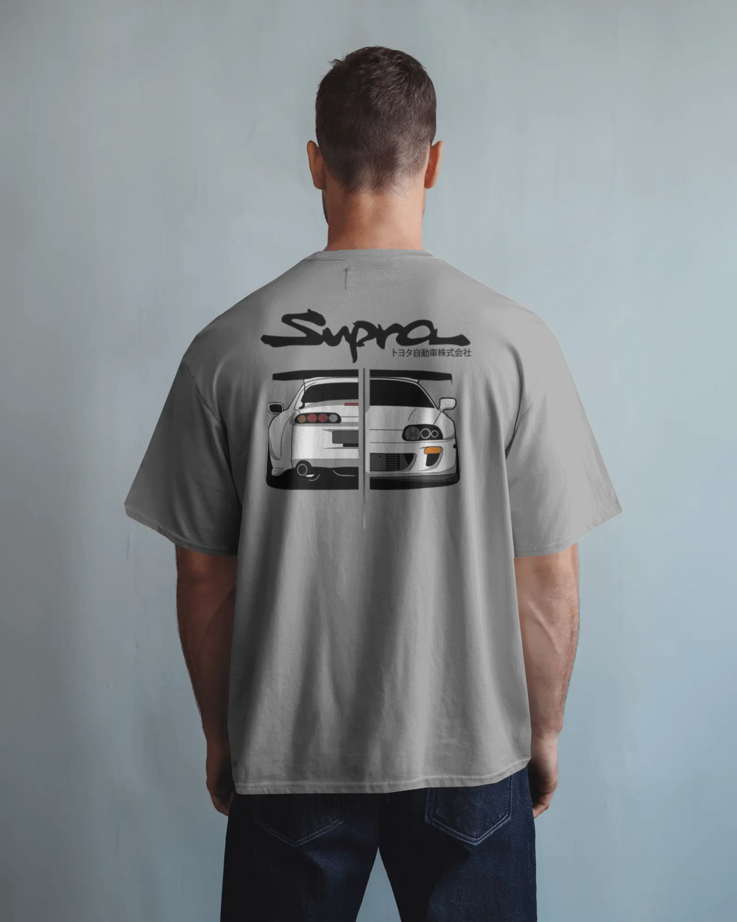 Toyota Supra Oversized T-Shirt | cars oversized T-Shirt | Red Panda T-Shirt