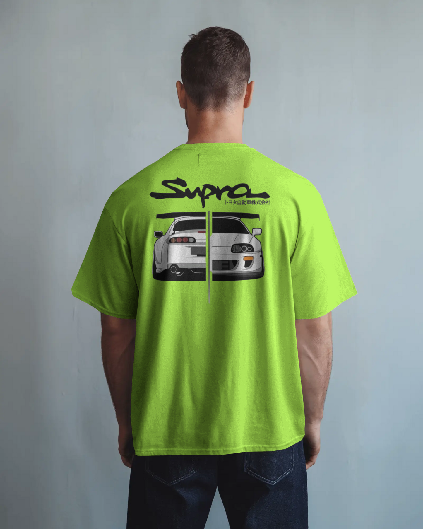 Toyota Supra Oversized T-Shirt | cars oversized T-Shirt | Red Panda T-Shirt