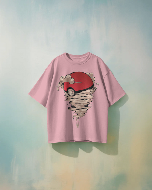 Pokémon Cartoon Oversized T-Shirt | Cartoon Oversized T-Shirt | Red Panda T-Shirt
