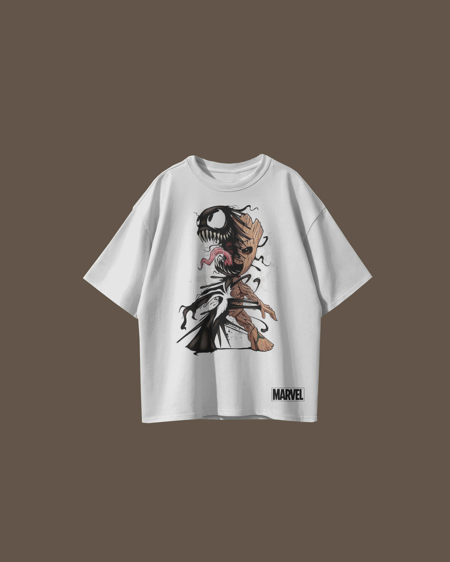 VENOM || GROOT Oversize T-Shirt | Marvel Drop Shoulder T-Shirt | Red Panda T-Shirt (Copy)