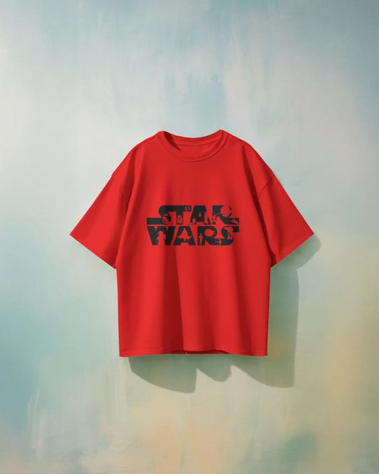 Star Wars Oversized T-Shirt | Cartoon Oversized T-Shirt | Red Panda T-Shirt