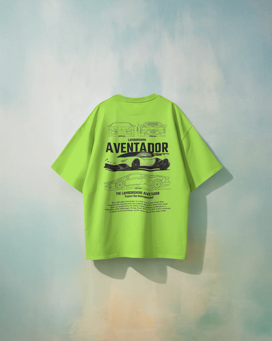 Lamborghini Aventador Oversized T-Shirt | cars oversized T-Shirt | Red Panda T-Shirt