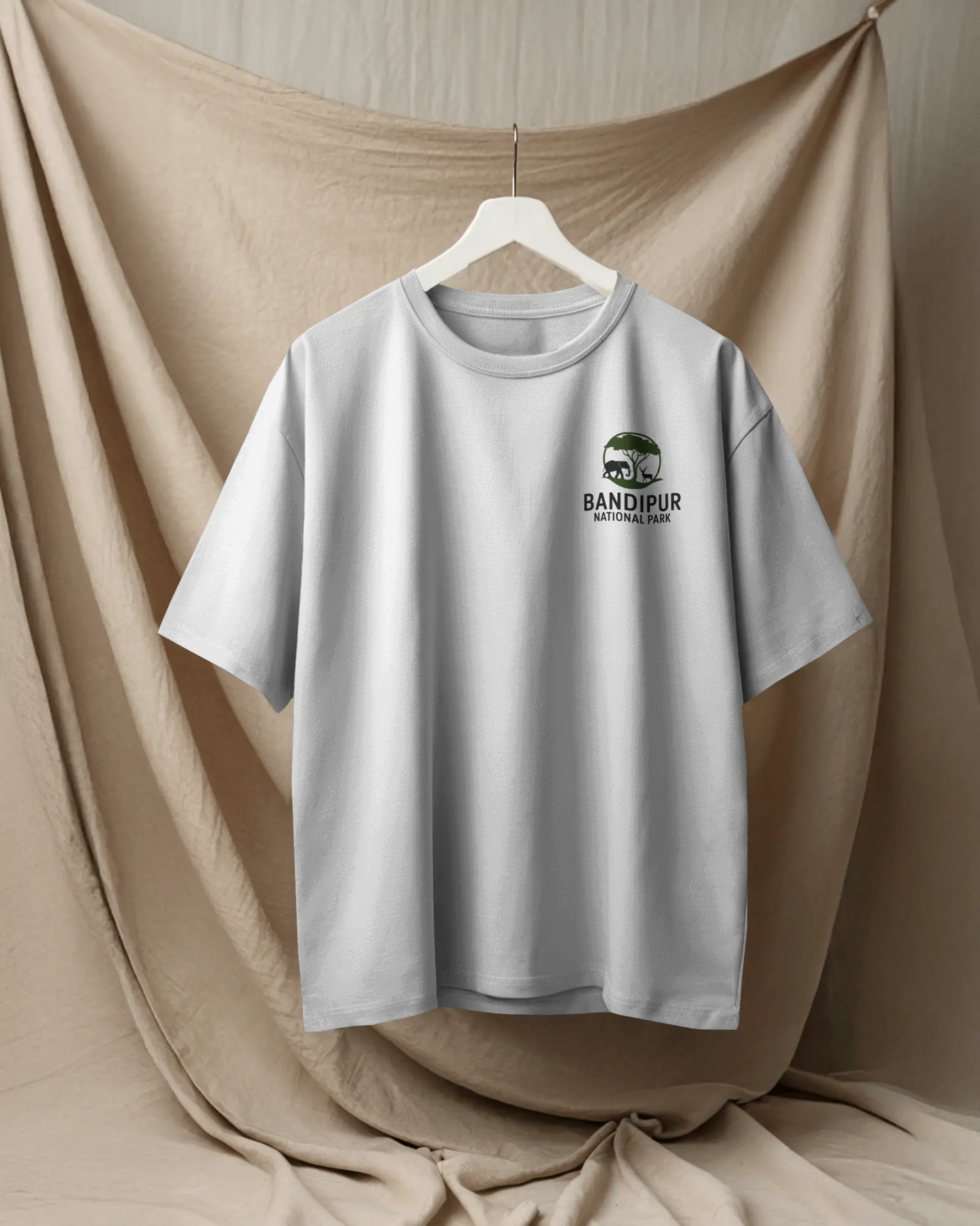 Bandipura Oversize TShirt | Kannada Drop Shoulder TShirt | Red Panda TShirt