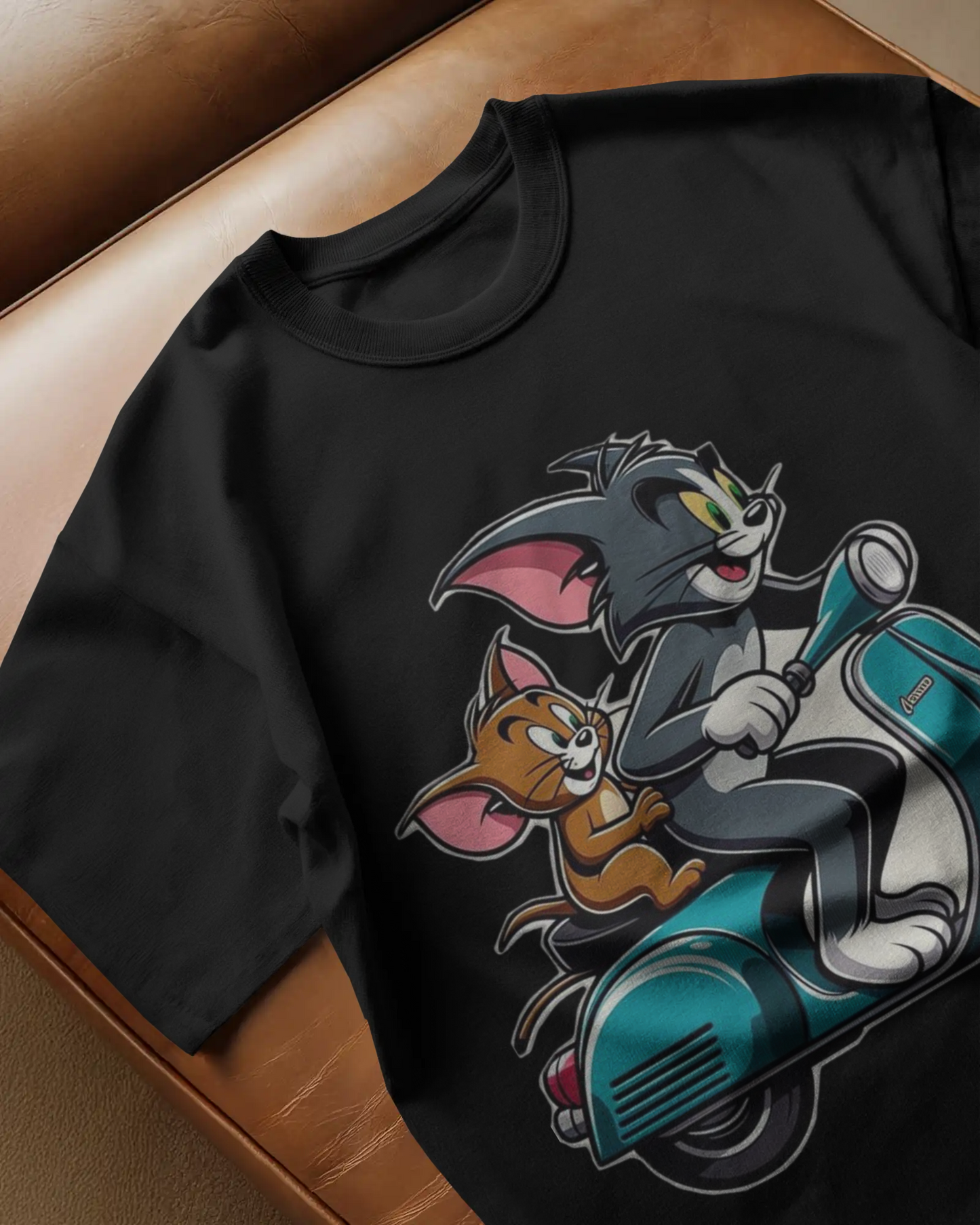 Tom & Jerry Cartoon Oversized T-Shirt | Cartoon Oversized T-Shirt | Red Panda T-Shirt
