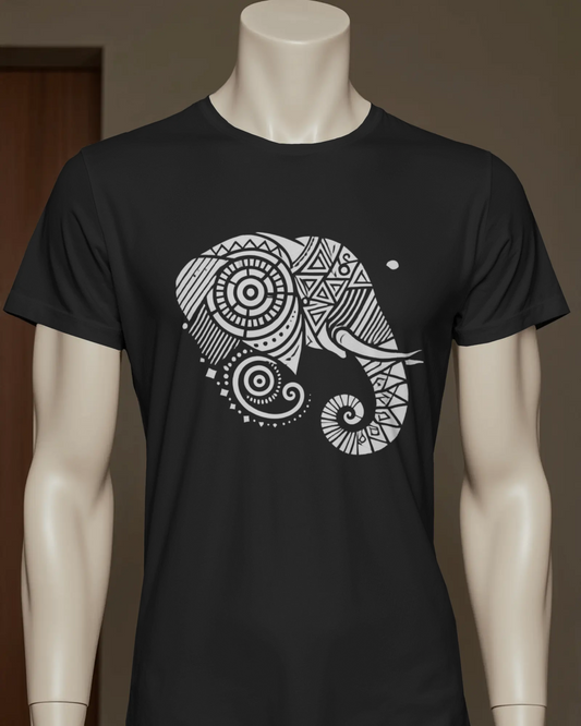 Elephant Regular T-Shirt | Abstract Regular T-Shirt | Red Panda T-Shirt