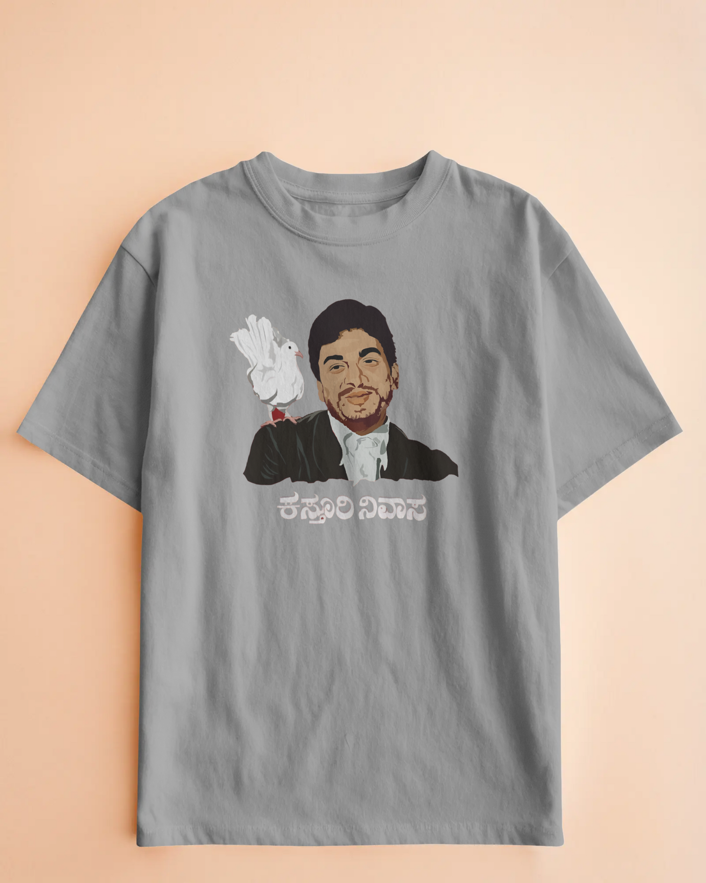 Dr. Rajkumar Oversize TShirt | Kannada Drop Shoulder TShirt | Red Panda TShirt