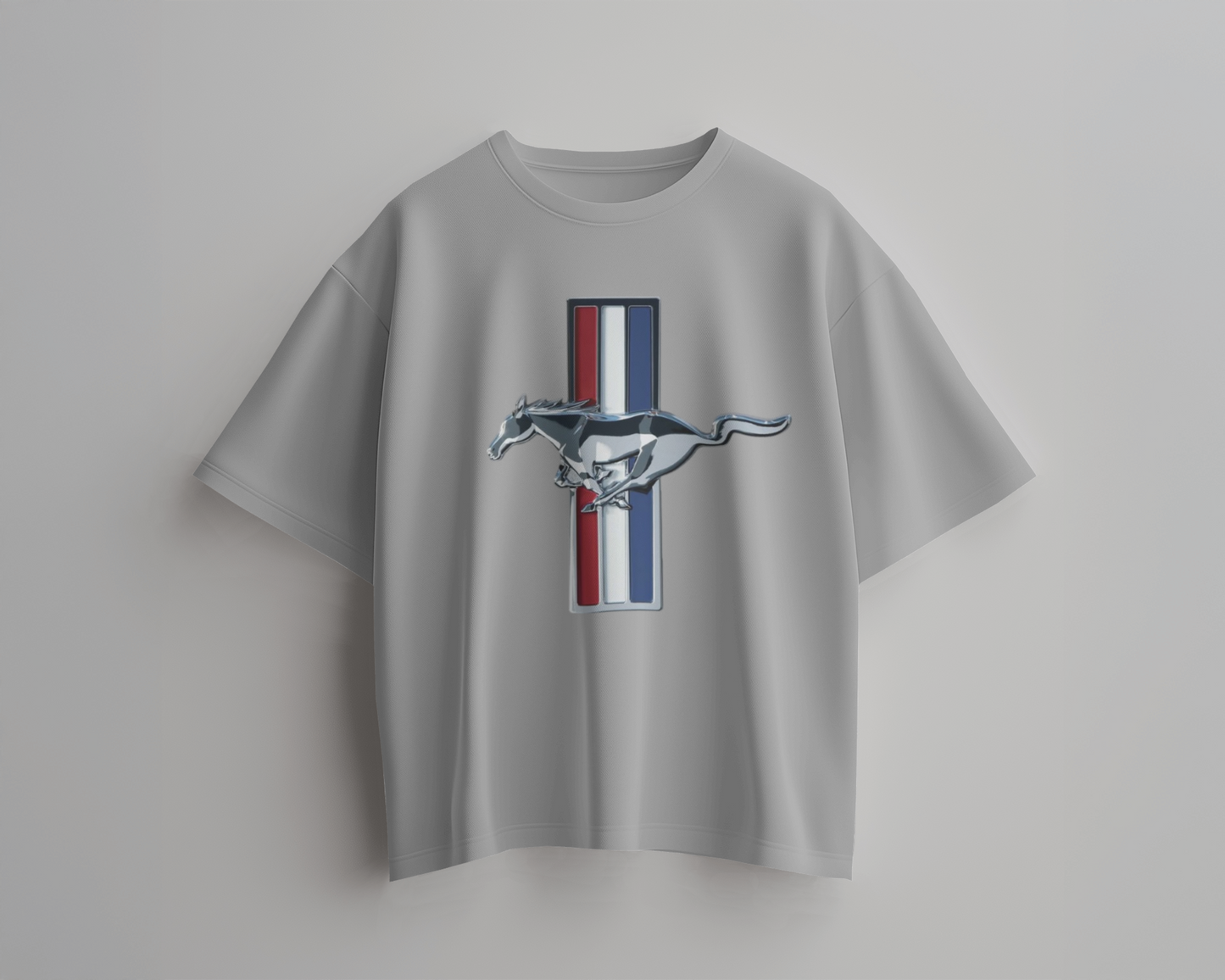 Mustang Oversized T-Shirt | cars oversized T-Shirt | Red Panda T-Shirt