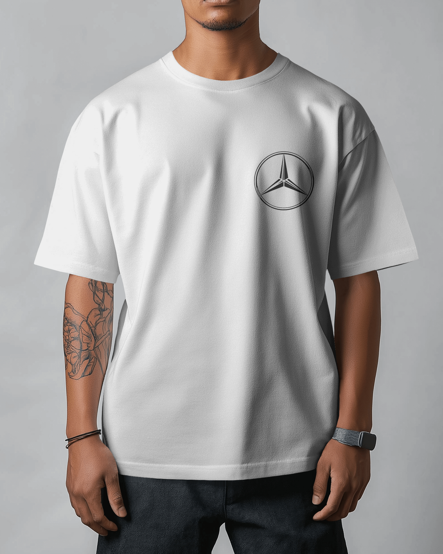 Benz Oversized T-Shirt | cars oversized T-Shirt | Red Panda T-Shirt