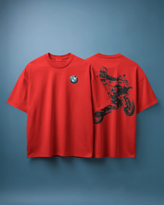 BMW Bikes Oversized T-Shirt | Bikes Oversized T-Shirt | Red Panda T-Shirt