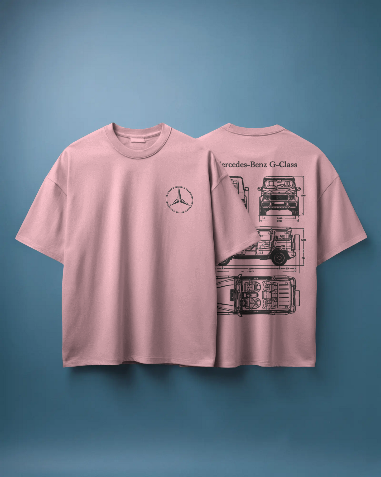 Benz Oversized T-Shirt | cars oversized T-Shirt | Red Panda T-Shirt