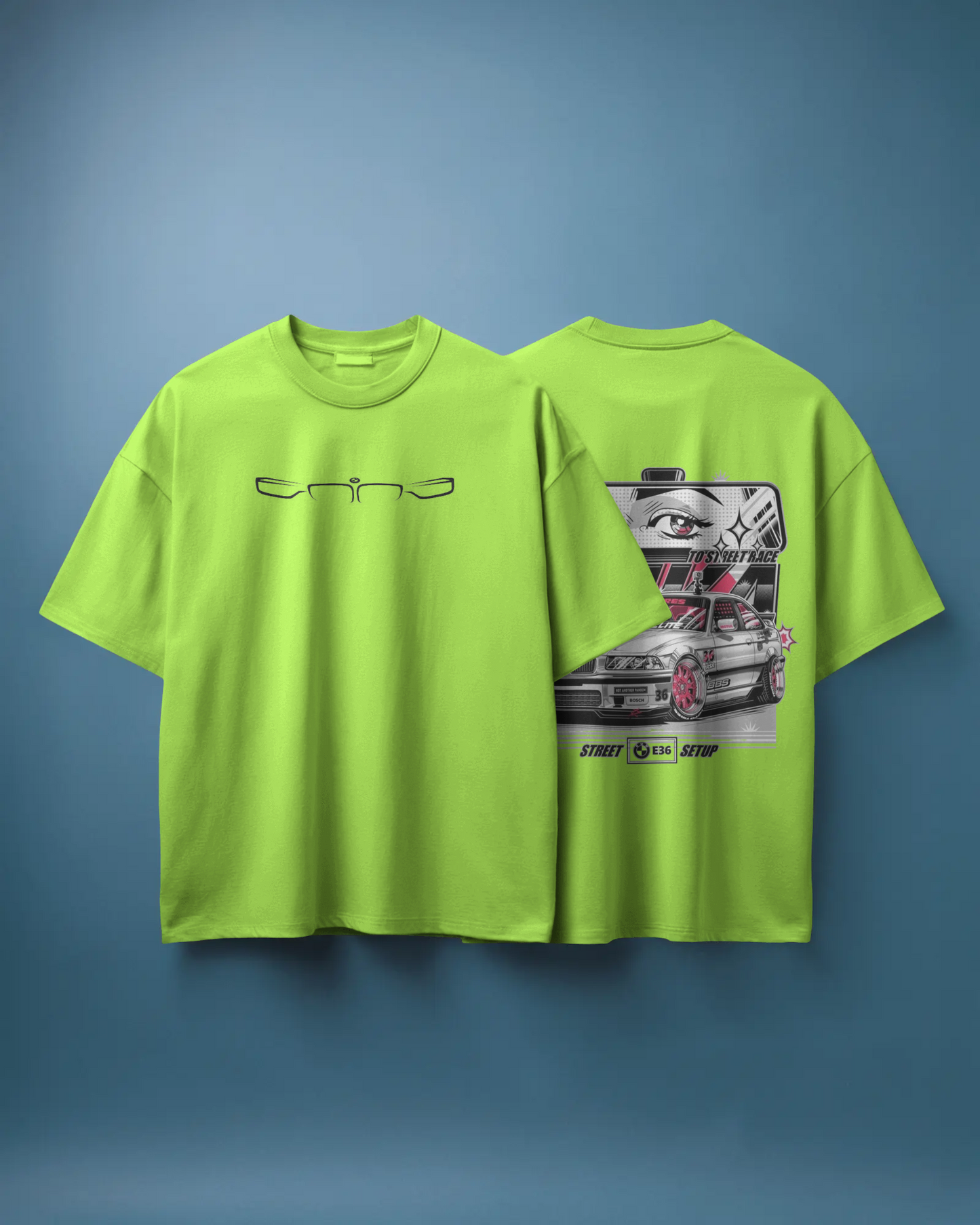 BMW Oversized T-Shirt | cars oversized T-Shirt | Red Panda T-Shirt