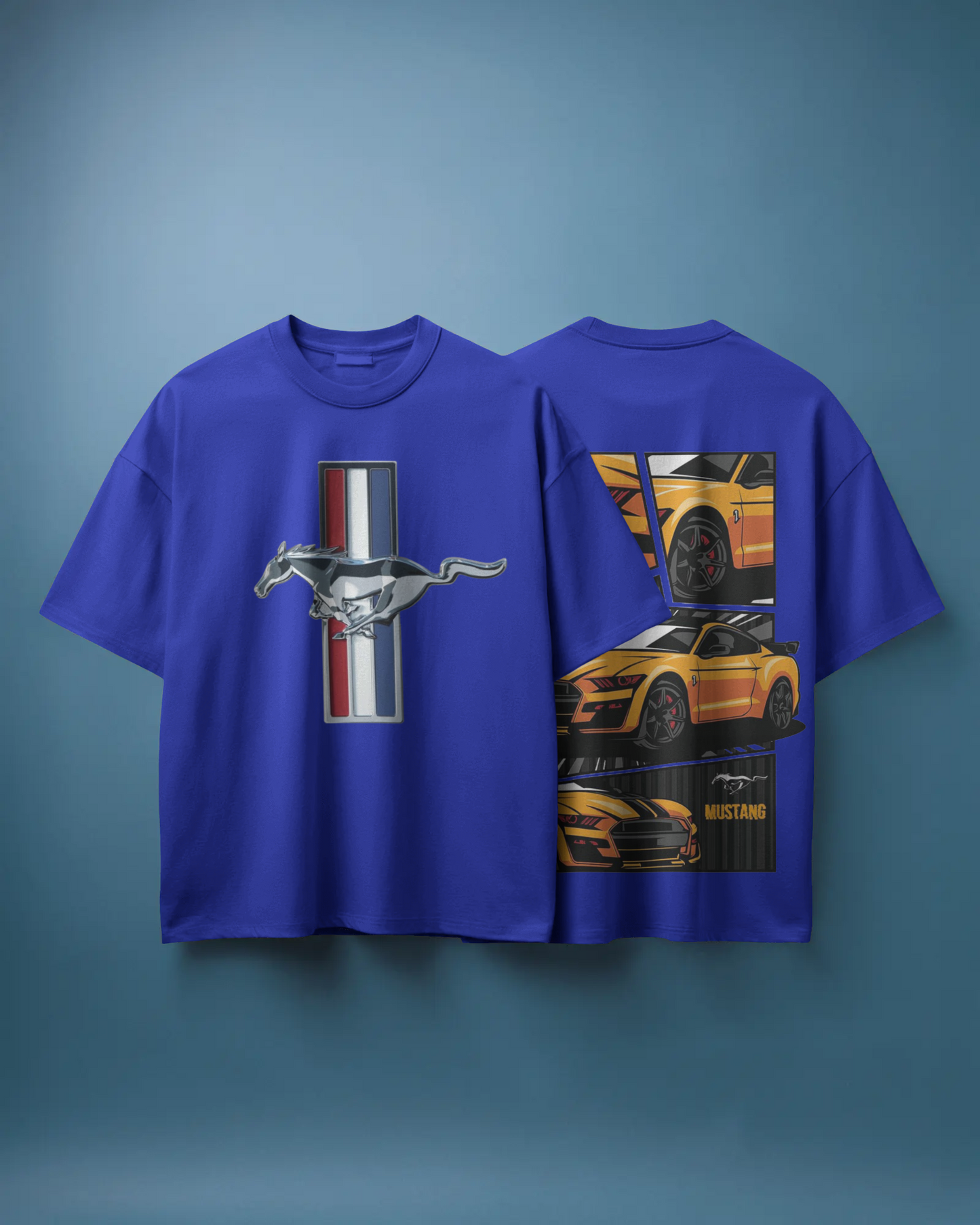 Mustang Oversized T-Shirt | cars oversized T-Shirt | Red Panda T-Shirt