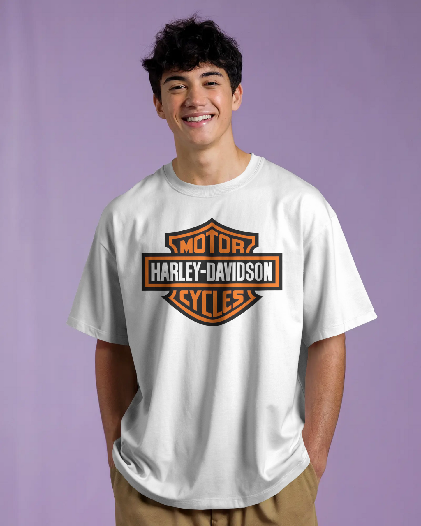 Harley Davidson Bikes Oversized T-Shirt | Bikes Oversized T-Shirt | Red Panda T-Shirt