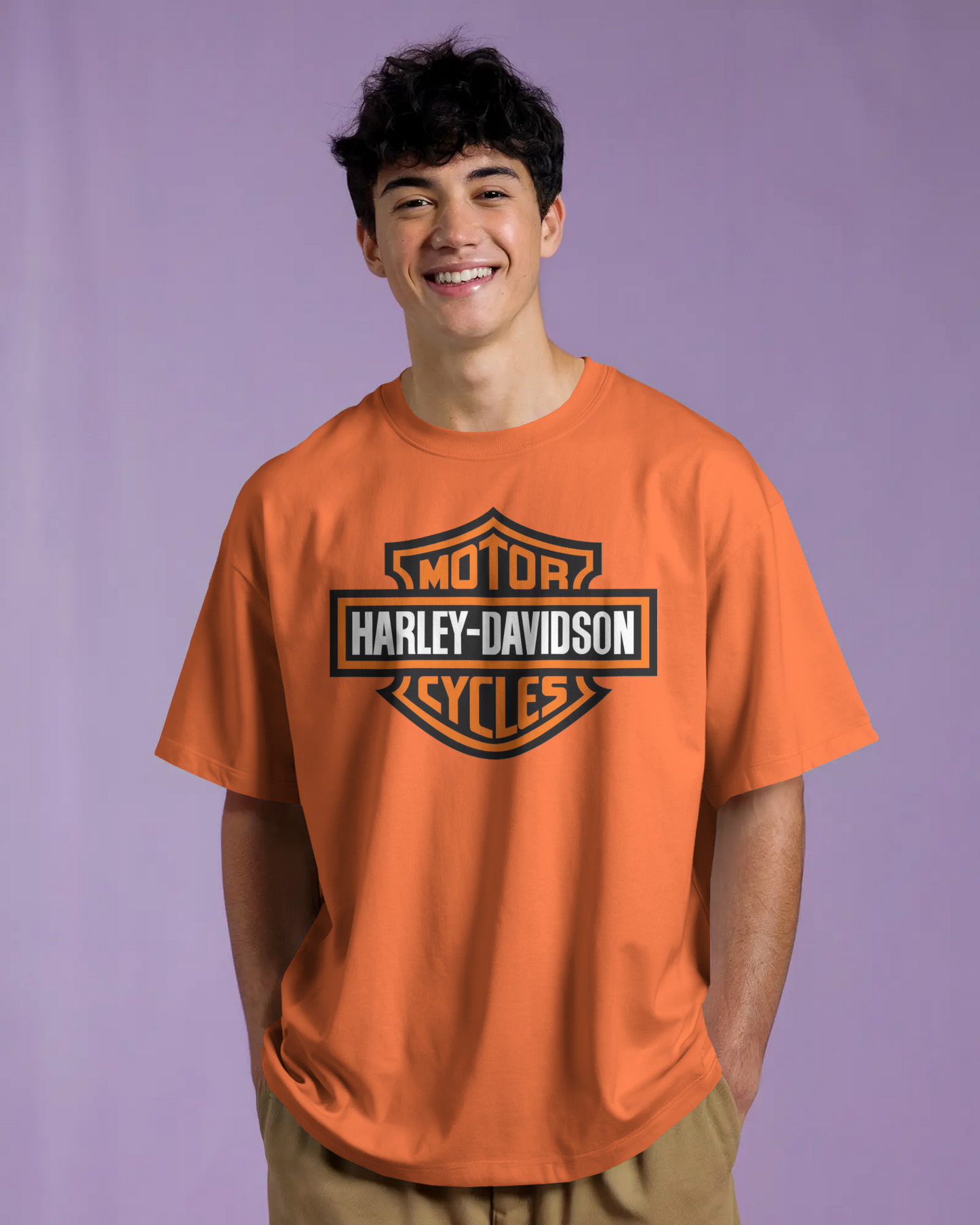 Harley Davidson Bikes Oversized T-Shirt | Bikes Oversized T-Shirt | Red Panda T-Shirt