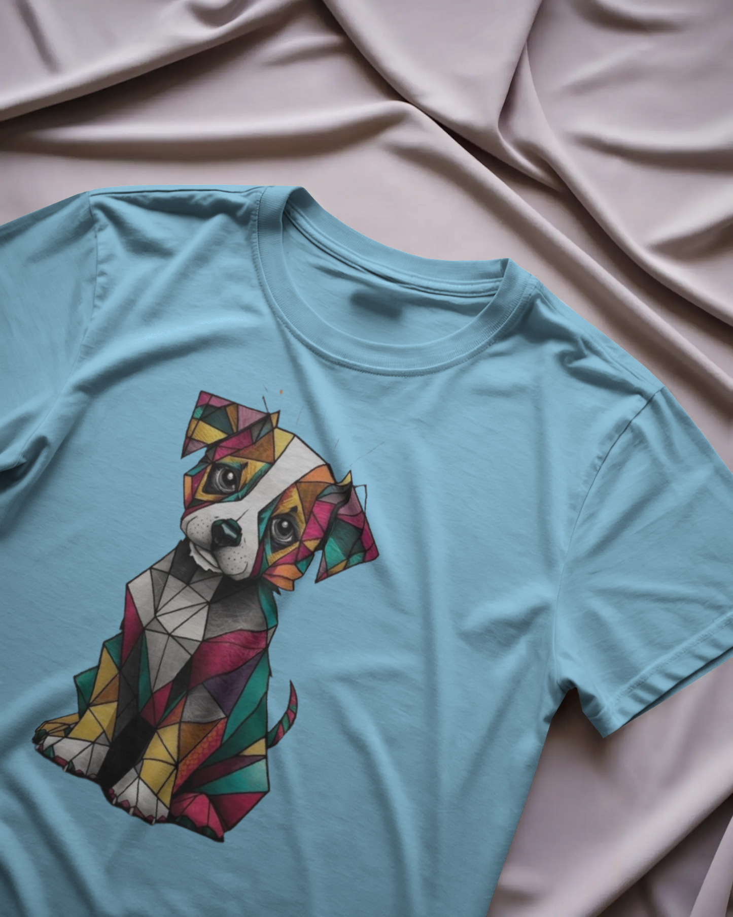 Puppy Regular T-Shirt | Abstract Round Neck T-Shirt | Red Panda T-Shirt