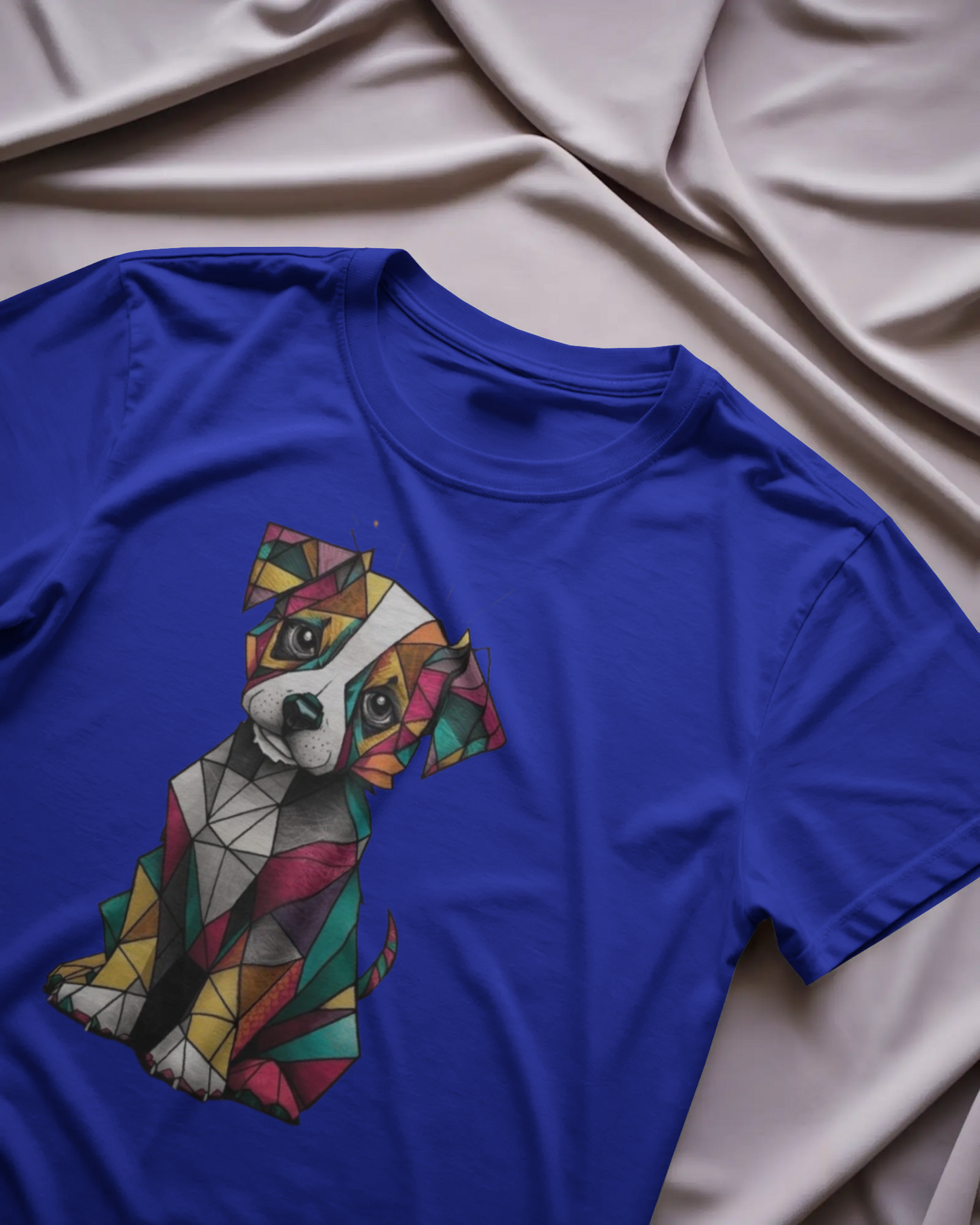 Puppy Regular T-Shirt | Abstract Round Neck T-Shirt | Red Panda T-Shirt