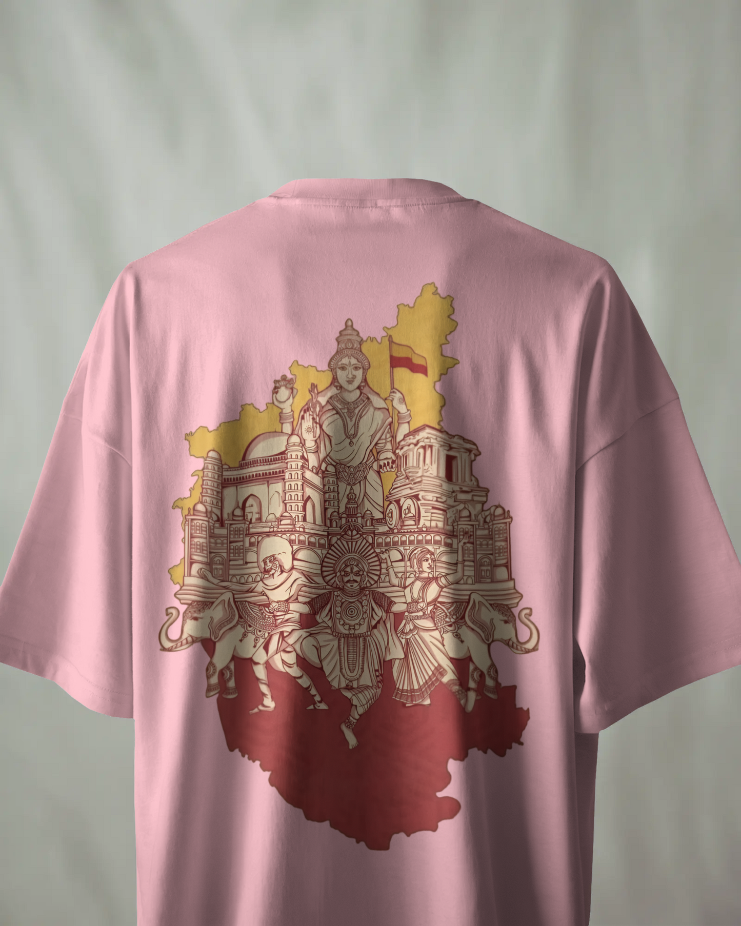Karnataka Oversize TShirt | Kannada Drop Shoulder TShirt | Red Panda TShirt