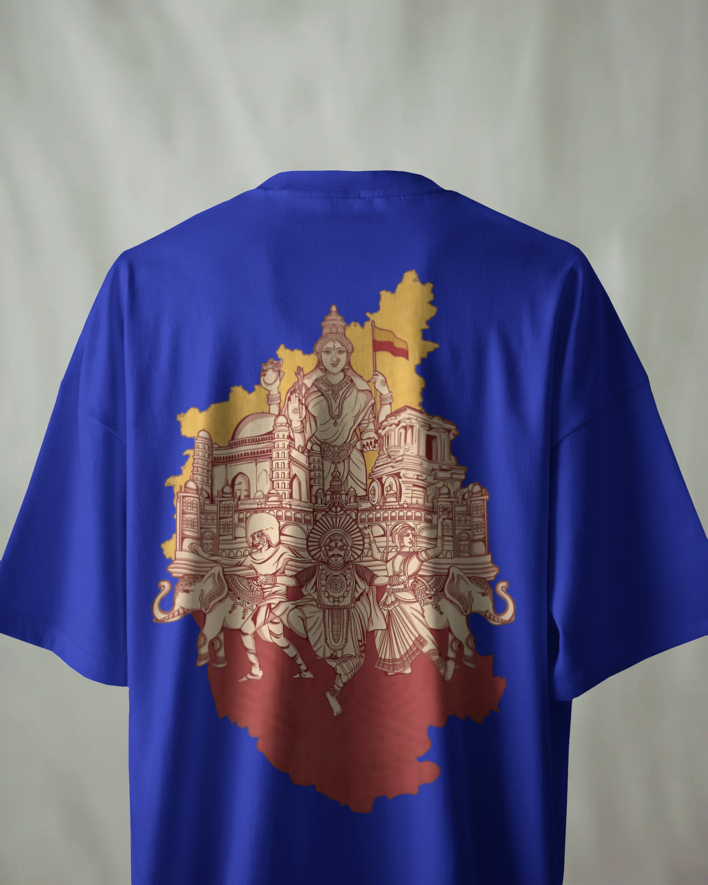 Karnataka Oversize TShirt | Kannada Drop Shoulder TShirt | Red Panda TShirt