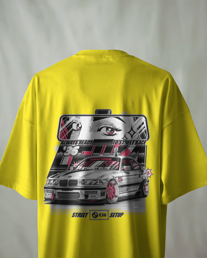 BMW Oversized T-Shirt | cars oversized T-Shirt | Red Panda T-Shirt