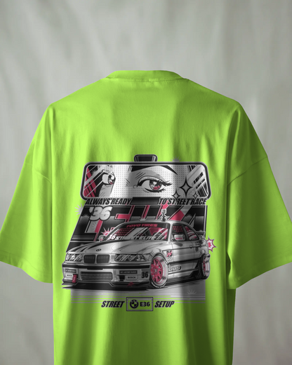 BMW Oversized T-Shirt | cars oversized T-Shirt | Red Panda T-Shirt