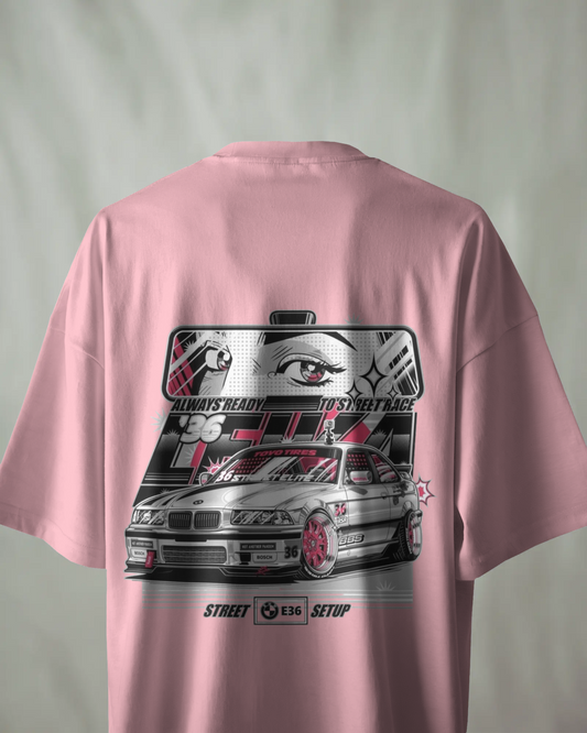 BMW Oversized T-Shirt | cars oversized T-Shirt | Red Panda T-Shirt