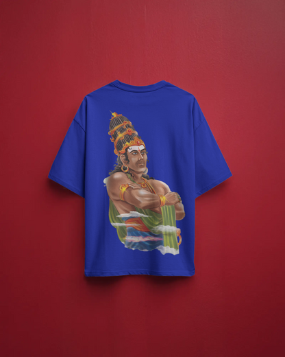 Immadi Pulakeshi Oversize TShirt | Kannada Drop Shoulder TShirt | Red Panda TShirt