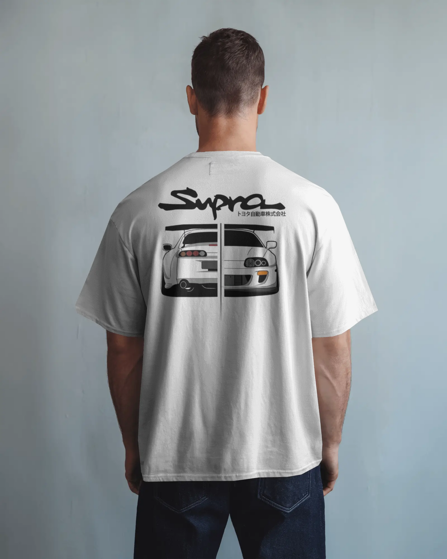 Toyota Supra Oversized T-Shirt | cars oversized T-Shirt | Red Panda T-Shirt