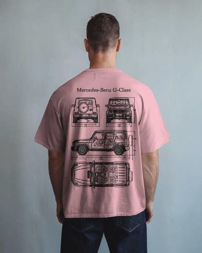 Benz Oversized T-Shirt | cars oversized T-Shirt | Red Panda T-Shirt