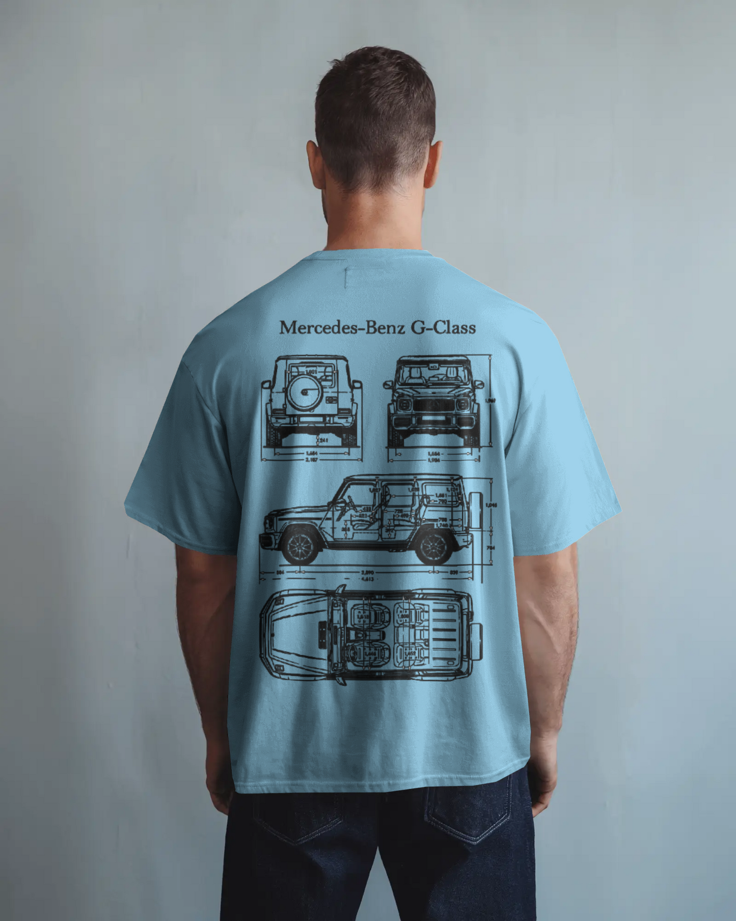 Benz Oversized T-Shirt | cars oversized T-Shirt | Red Panda T-Shirt
