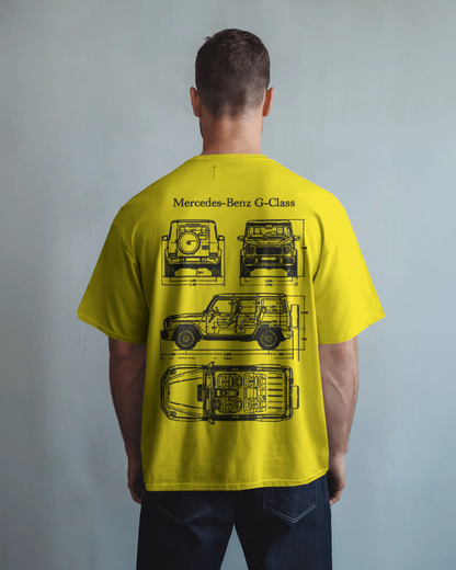 Benz Oversized T-Shirt | cars oversized T-Shirt | Red Panda T-Shirt