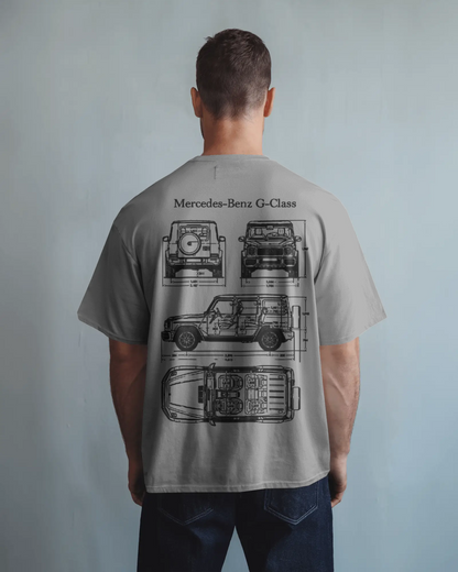 Benz Oversized T-Shirt | cars oversized T-Shirt | Red Panda T-Shirt