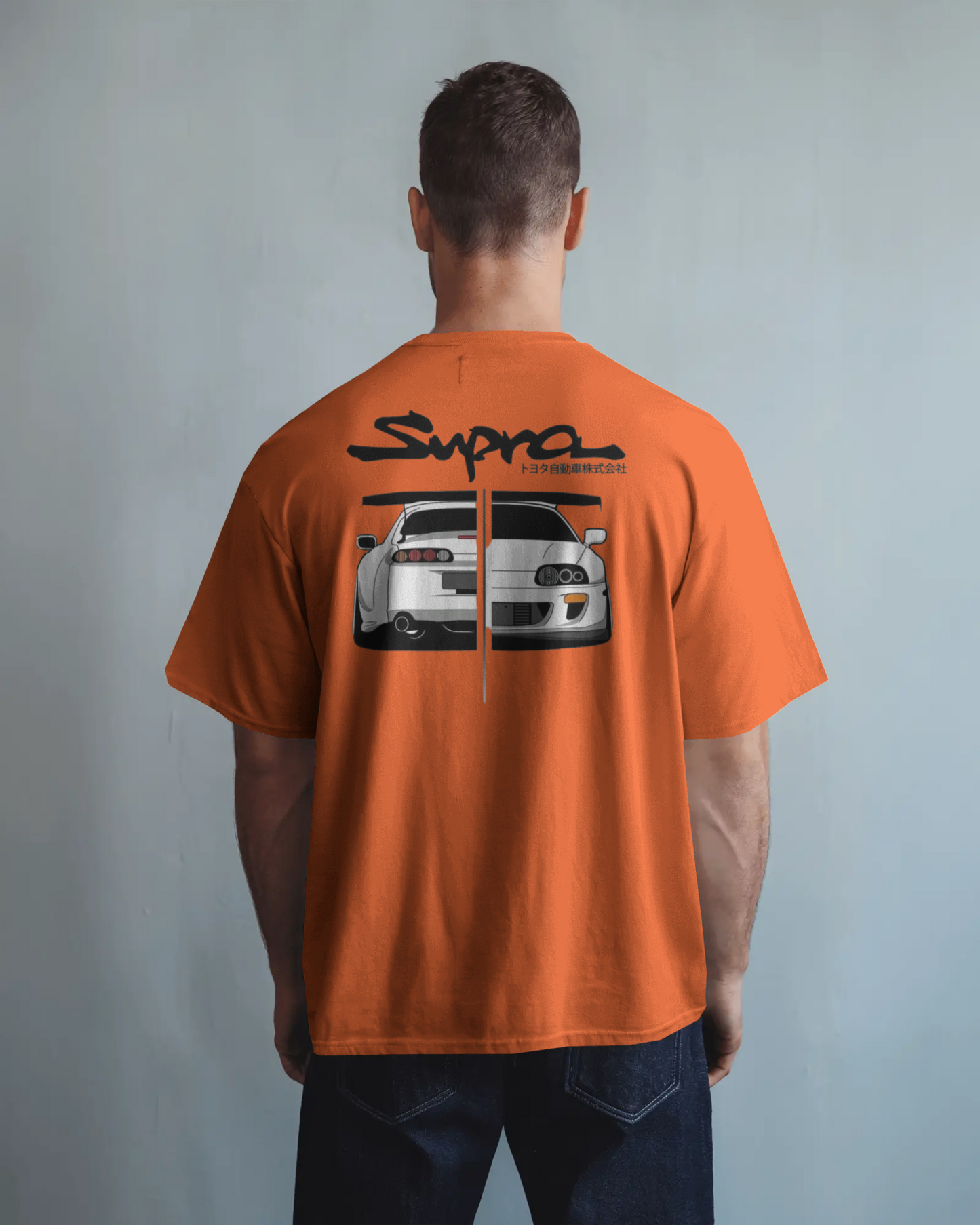 Toyota Supra Oversized T-Shirt | cars oversized T-Shirt | Red Panda T-Shirt
