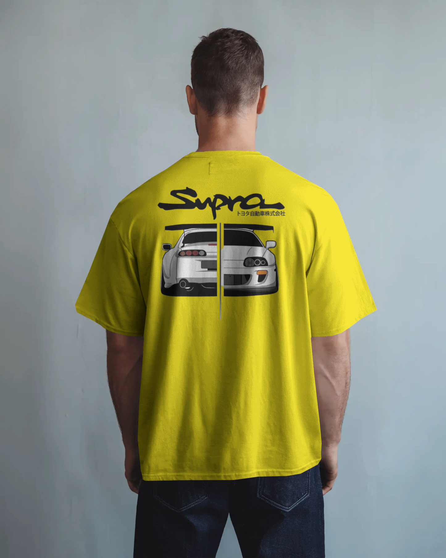 Toyota Supra Oversized T-Shirt | cars oversized T-Shirt | Red Panda T-Shirt