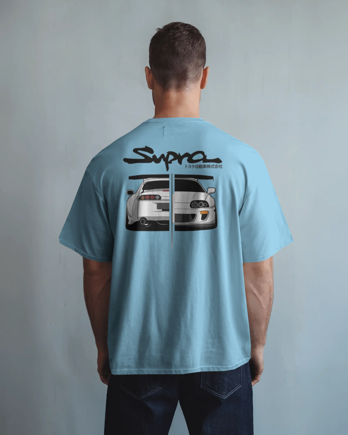 Toyota Supra Oversized T-Shirt | cars oversized T-Shirt | Red Panda T-Shirt