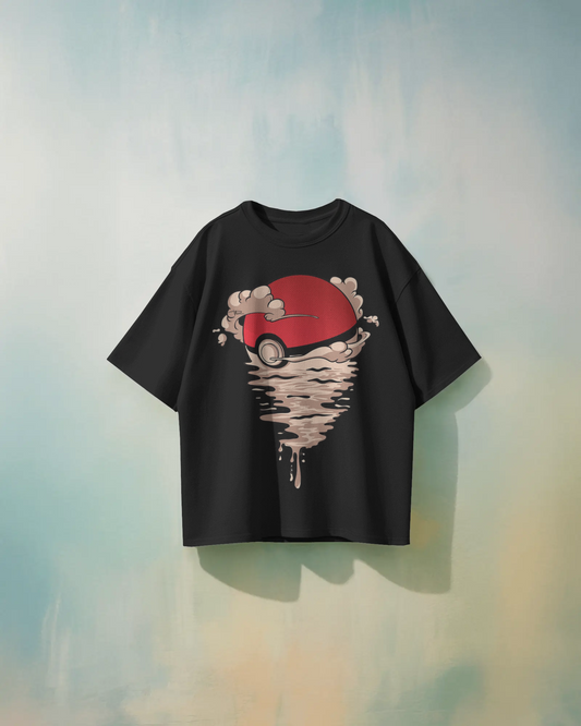 Pokémon Cartoon Oversized T-Shirt | Cartoon Oversized T-Shirt | Red Panda T-Shirt