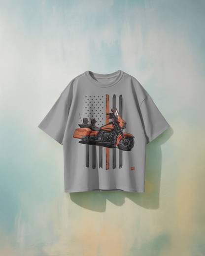 Harley-Davidson Bikes Oversized T-Shirt | Bikes Oversized T-Shirt | Red Panda T-Shirt