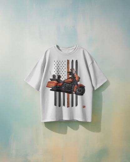 Harley-Davidson Bikes Oversized T-Shirt | Bikes Oversized T-Shirt | Red Panda T-Shirt