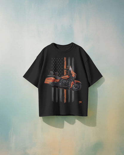 Harley-Davidson Bikes Oversized T-Shirt | Bikes Oversized T-Shirt | Red Panda T-Shirt