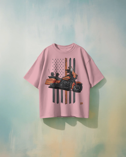 Harley-Davidson Bikes Oversized T-Shirt | Bikes Oversized T-Shirt | Red Panda T-Shirt