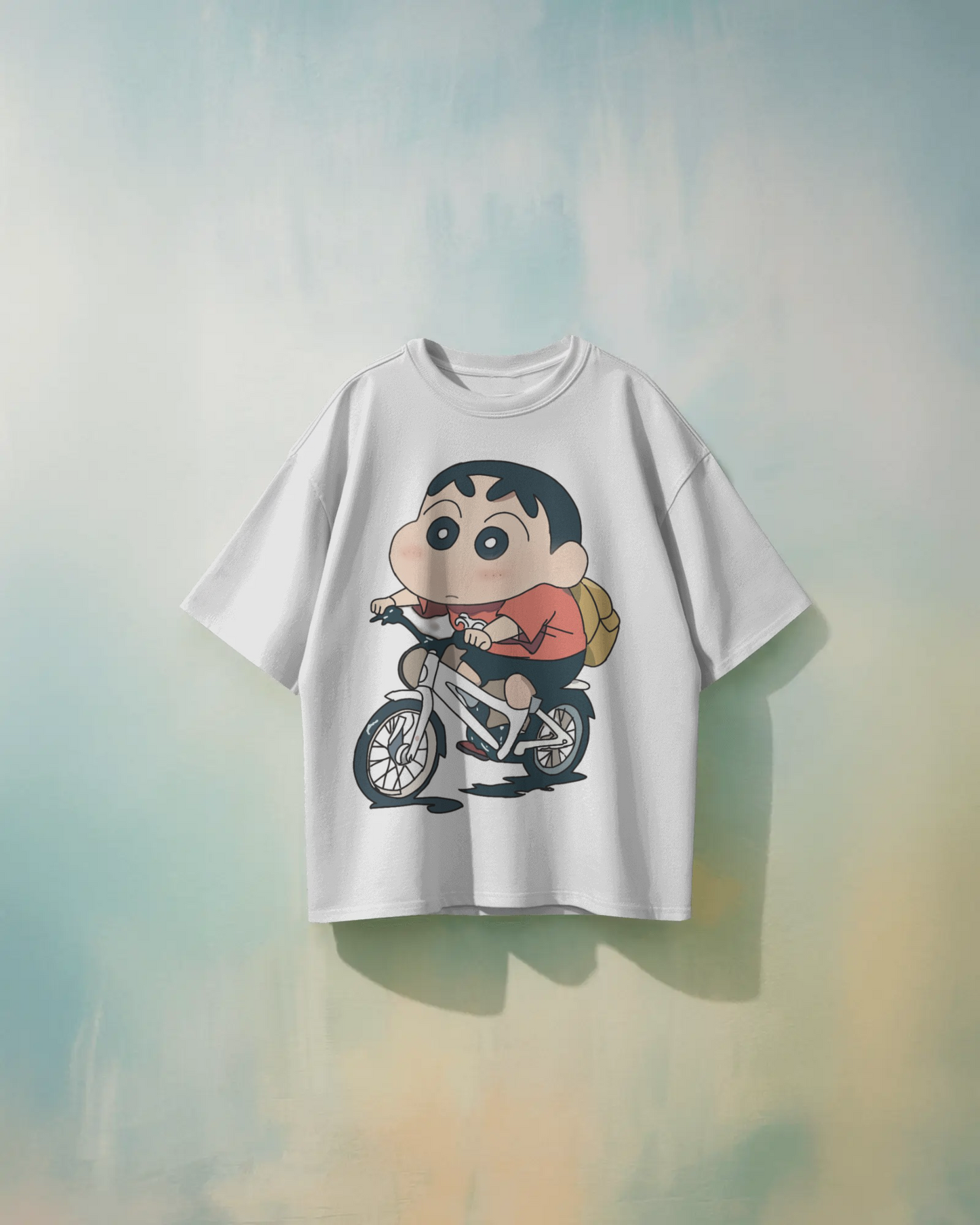 Shinchan Oversized T-Shirt | Cartoon Oversized T-Shirt | Red Panda T-Shirt