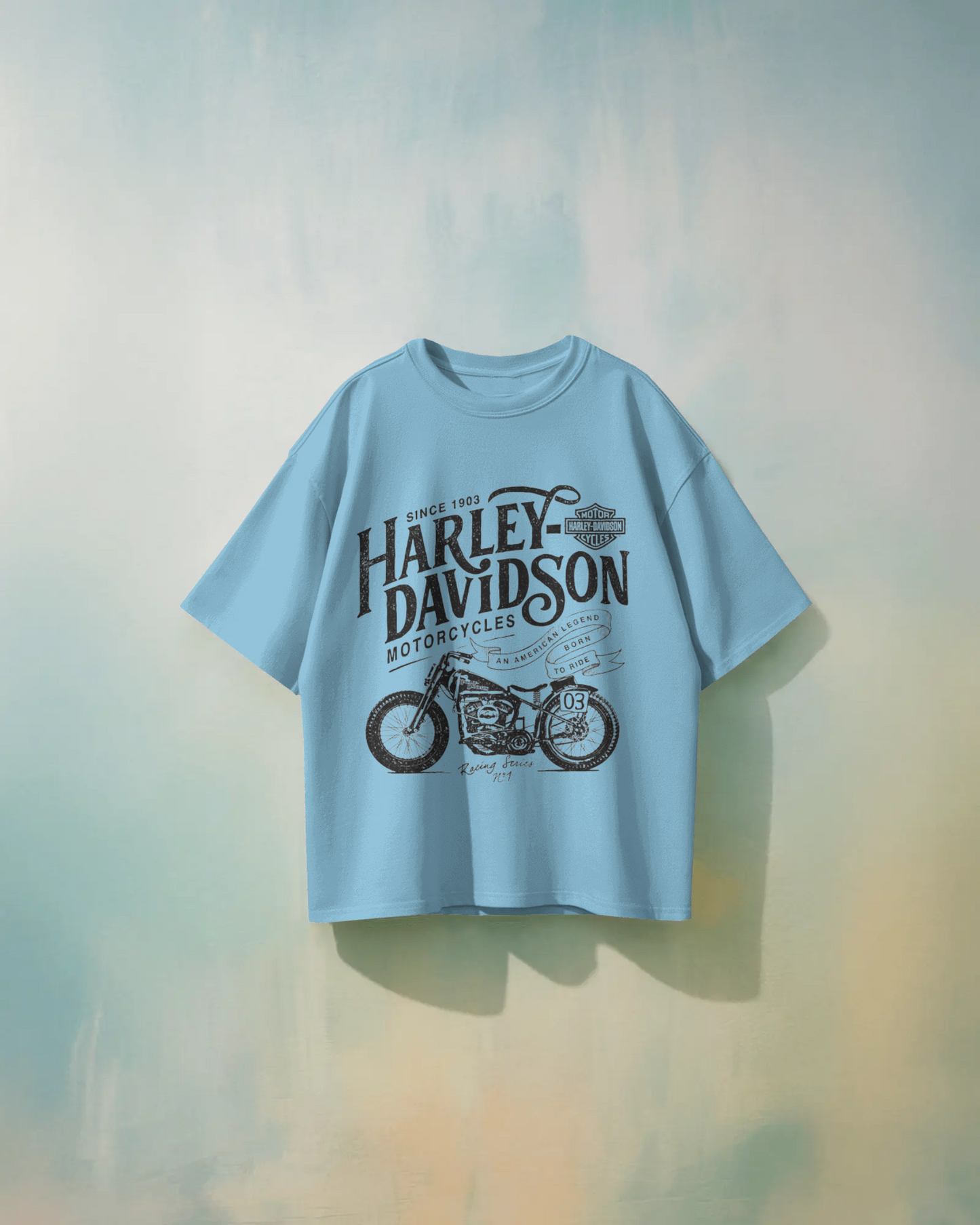 Harley Davidson Bikes Oversized T-Shirt | Bikes Oversized T-Shirt | Red Panda T-Shirt