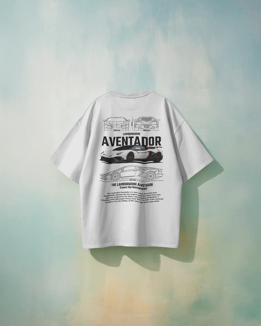 Lamborghini Aventador Oversized T-Shirt | cars oversized T-Shirt | Red Panda T-Shirt