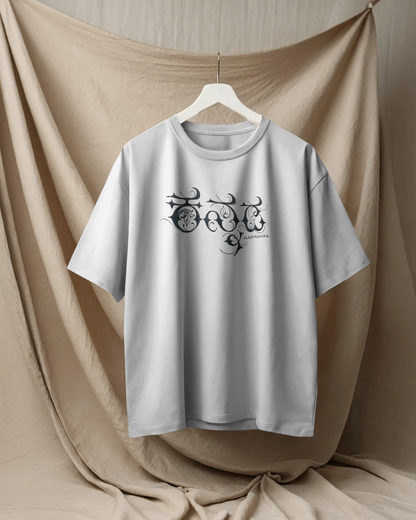 Mysuru Oversized T-Shirt | Kannada Drop Shoulder T-Shirt | Red Panda T-Shirt