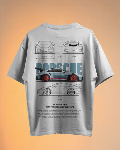 Porsche Oversized T-Shirt | cars oversized T-Shirt | Red Panda T-Shirt