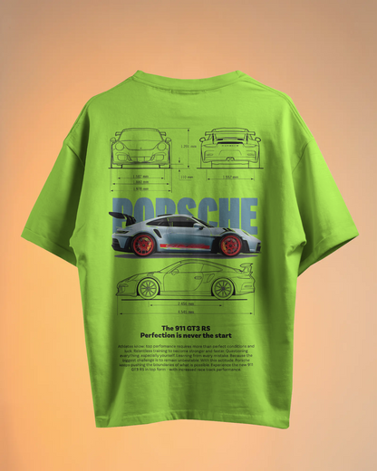 Porsche Oversized T-Shirt | cars oversized T-Shirt | Red Panda T-Shirt