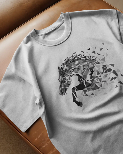 Horse Regular T-Shirt | Abstract Regular T-Shirt | Red Panda T-Shirt